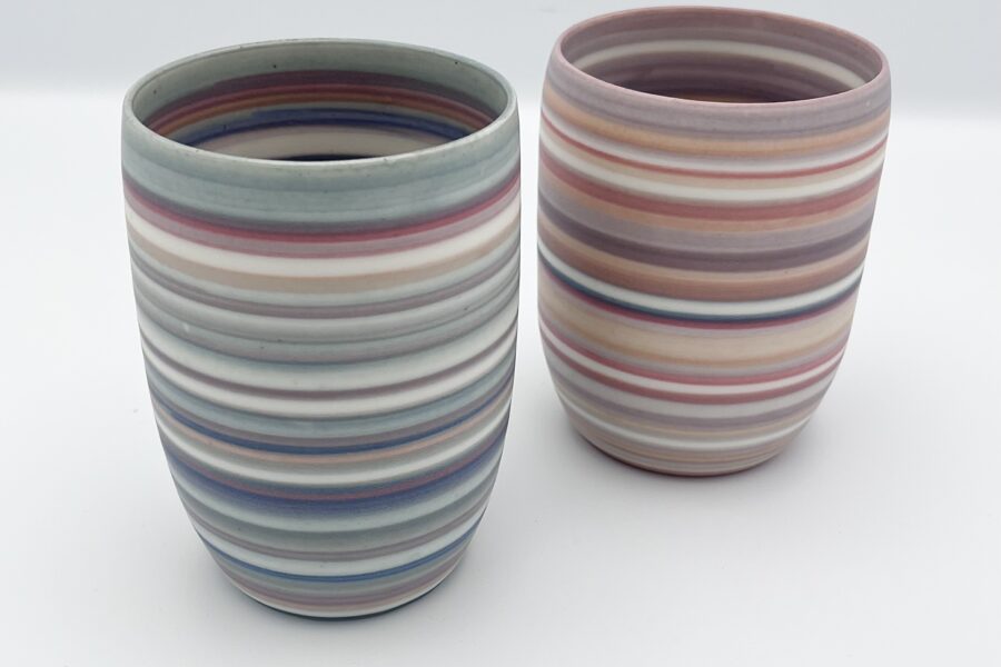 Tasse Porzellan matt